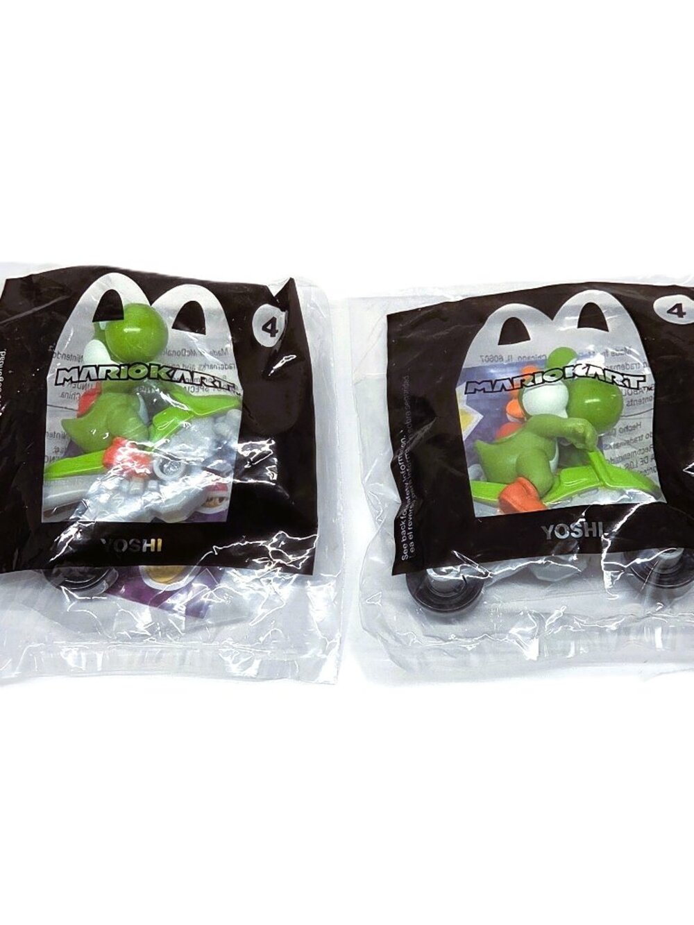 2022 McDonalds Happy Meal Toy Mario Kart Lot x2 Yoshi Figure Cake Topper New